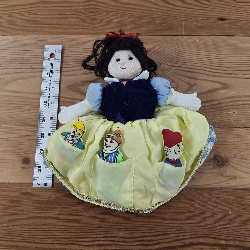 Snow White 7 Dwarfs Evil Queen Topsy Turvy Reversible Story Doll